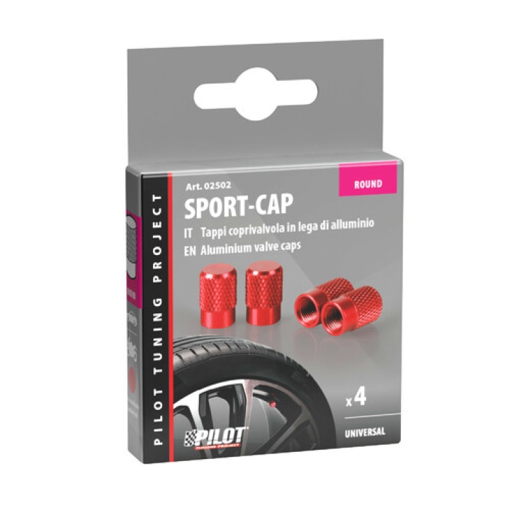 Set 4 Capace Aluminiu Valva Culoare Rosu 2 Set 4 Capace Aluminiu Valva Culoare Rosu 2