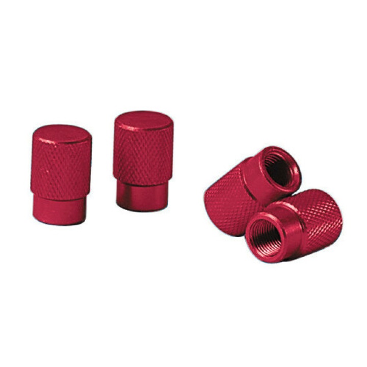 Set 4 Capace Aluminiu Valva Culoare Rosu Set 4 Capace Aluminiu Valva Culoare Rosu