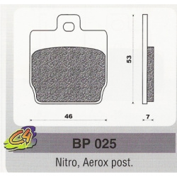 Placute frana Yamaha Nitro, Aerox post.-0