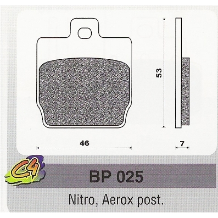 Placute Frana Yamaha Nitro Aerox Spate Placute frana Yamaha Nitro, Aerox post.-0
