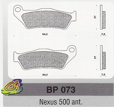Placute Frana Gilera Nexus 500 fata 4 Placute frana Nexus 500 ant.-0