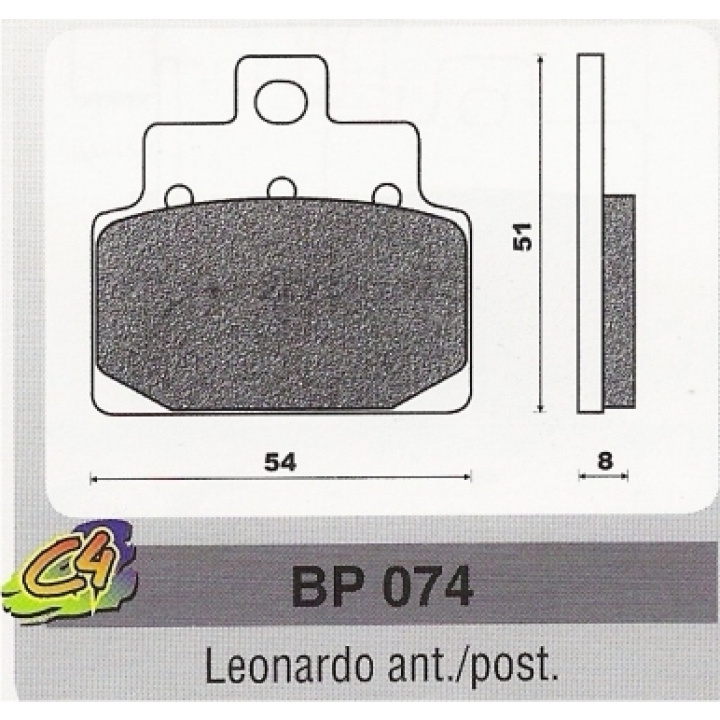 Placute Frana Aprillia Leonardo 50 125 Placute frana Aprillia Leonardo ant./post.-0