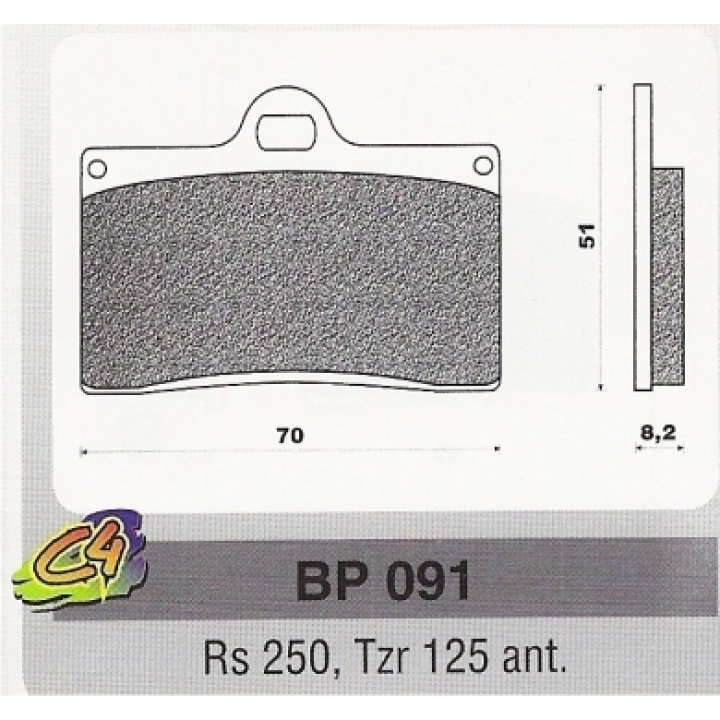 Placute frana Aprillia Rs 250, Yamaha Tzr 125 ant-0