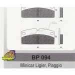 Placute frana Minicar Ligier, Piaggio (4pz.)-0