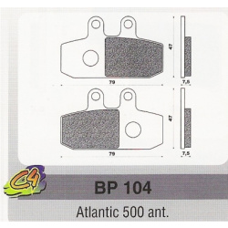 Placute frana Aprillia Atlantic 500 ant.-0