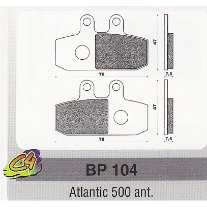 Placute frana Aprillia Atlantic 500 ant.-0