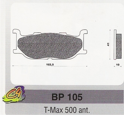Placute frana T-Max 500 ant.-0