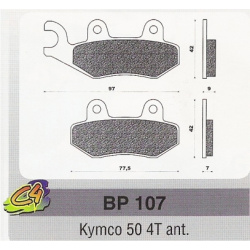 Placute Frana Kymco 50 4T Fata Placute frana Kymco 50 4T ant.-0