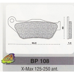 Placute Frana Yamaha X-Max 125-250 Fata Placute frana X-Max 125-250 ant.-0