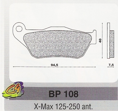 Placute Frana Yamaha X-Max 125-250 Fata 4 Placute frana X-Max 125-250 ant.-0