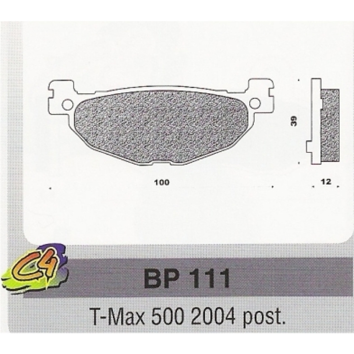 Placute frana T-Max 500 2004 post.-0
