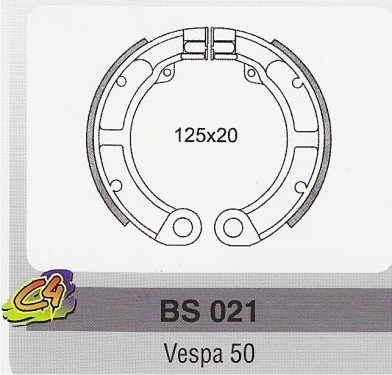 Ferodouri franaPiaggio Vespa 50-0
