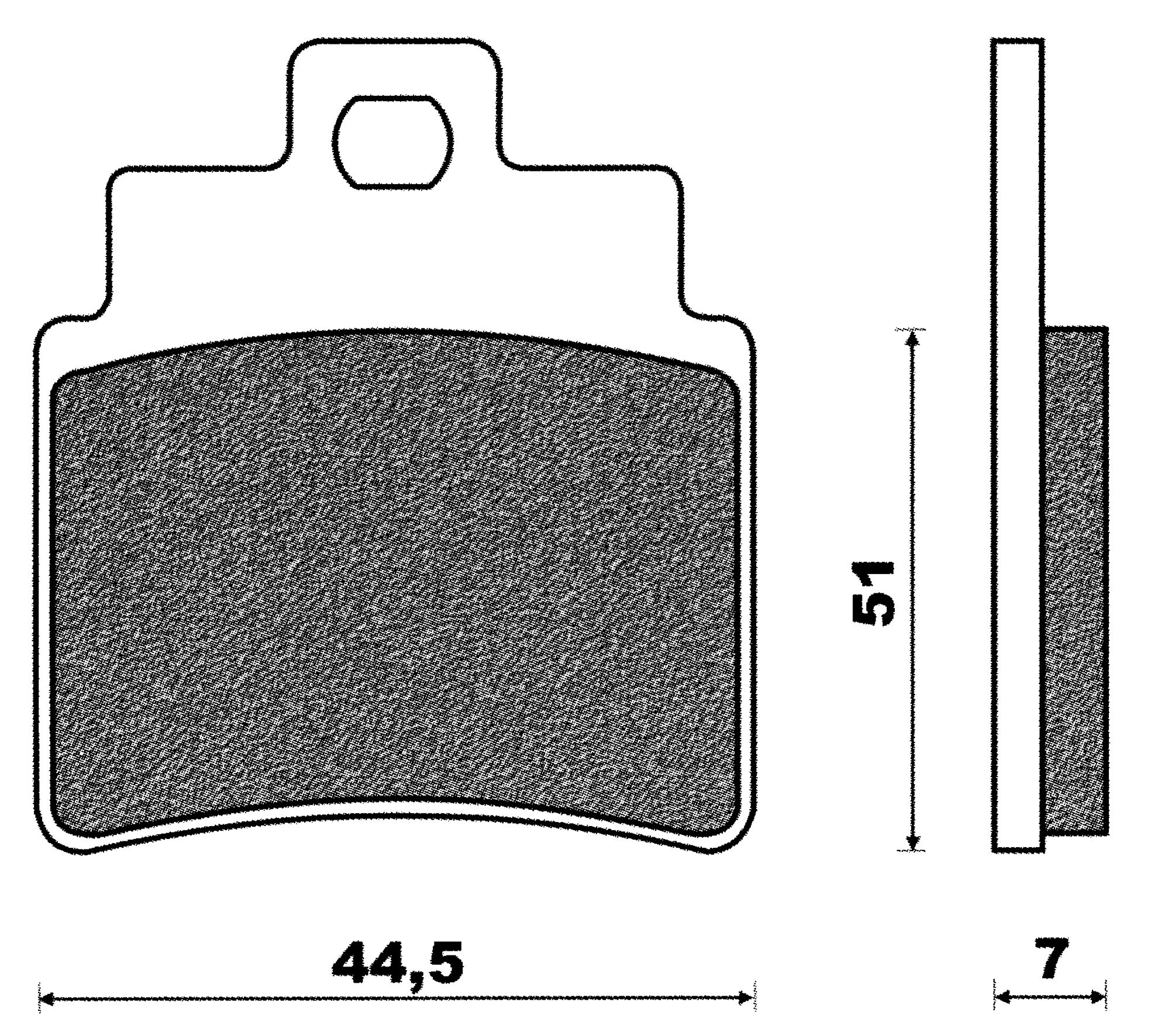 Placute Frana Fata Kymco Gran Dink Sym 125cc 250cc 4 Placute frana Gran Dink 250, Sym 125-250 ant.-0