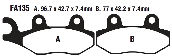 Placute Frana Moto EBC Kawasaki 4 Placute frana moto EBC-0