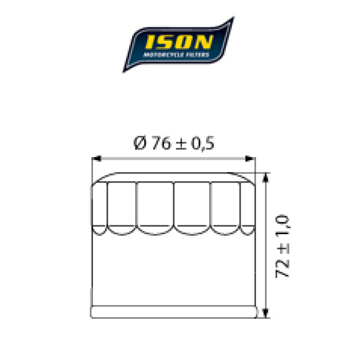 Filtru Ulei BMW 1000 ISON163 Filtru ulei ISON163-0