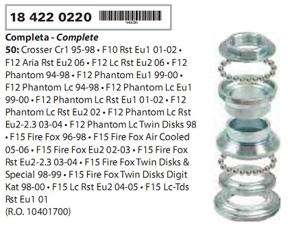 Coronite Furca Malaguti F12 F15 Crosser 4 Coronite furca Malaguti F12/F15/Croser-0