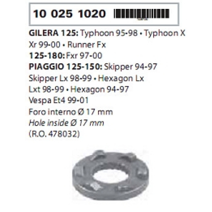 Cuplaj rac pornire Piaggio 125-0