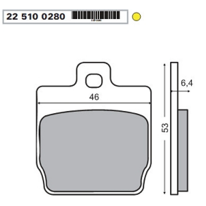 Placute frana MBK Nitro spate-0