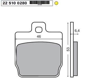Placute frana MBK Nitro spate-0