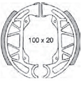 Ferodouri Saboti Frana Spate Piaggio Gilera 49CC 2T Ferodo 4 Saboti frana spate Piaggio/Gilera-0