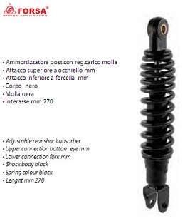 Amortizor spate Honda-Suzuki 270mm-0