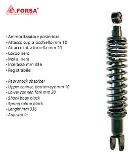 Amortizor spate Yamaha Majesty 125-150 '98-'06 336mm-0
