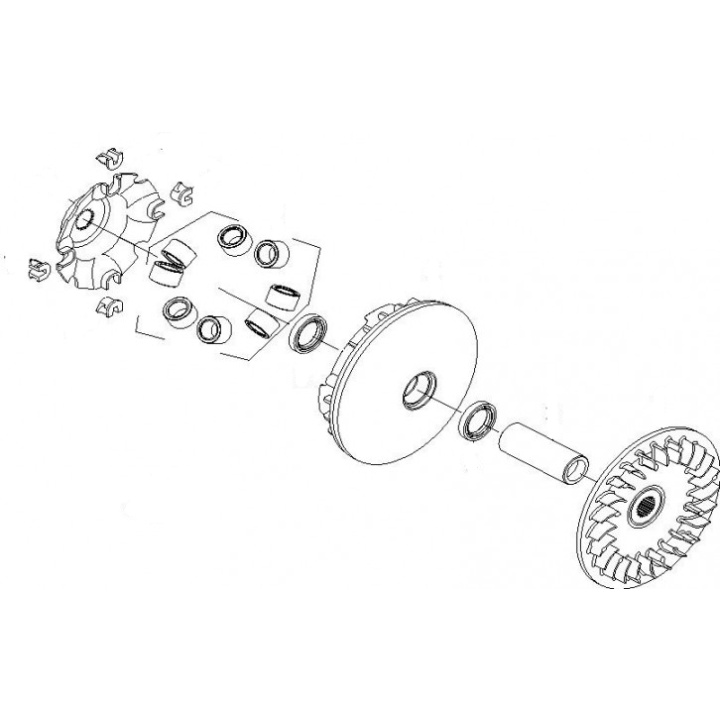 Variator ATV Linhai 260-300 Complet-0