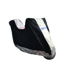 Husa scuter Aquatex cu portbagaj negru/argintiu-6048