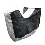 Husa scuter Aquatex cu portbagaj negru/argintiu-0