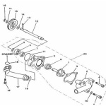 Pompa apa ATV Linhai 260-300cc 22820-0