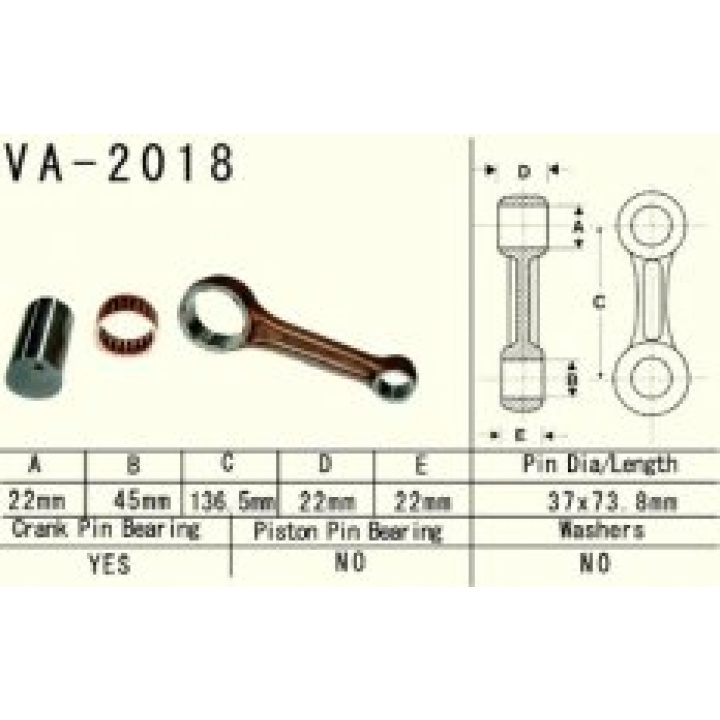 Kit biela Yamaha Raptor 660 cc Kit biela Yamaha Raptor 660 cc-0