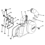Garnitura capac magnetou ATV Linhai 260-300cc 23617-0
