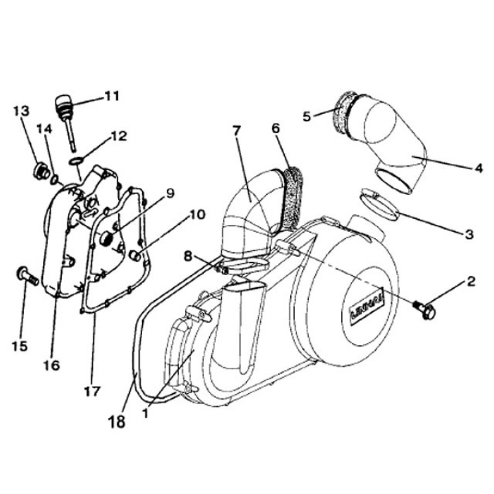 Garnitura Capac Magnetou ATV Linhai 260 300cc 23617 2 Garnitura capac magnetou ATV Linhai 260-300cc 23617-0