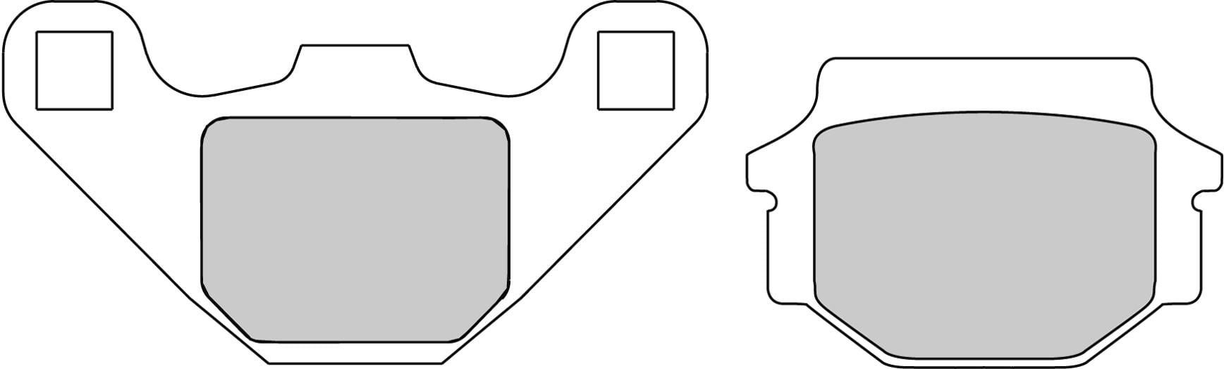 Placute Frana ATV KAWASAKI KLF 300 2