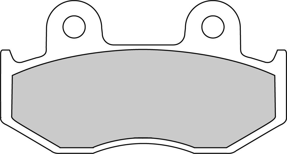 Placute frana spate TRX 250 R Fourtrax 250 1986 1989 2015 Dreapta 2