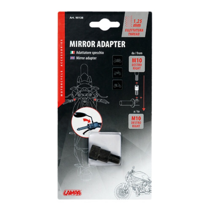 Adaptor oglinda, M10 dreapta > M10 dreapta 3 Adaptor oglinda, M10 dreapta > M10 dreapta 3
