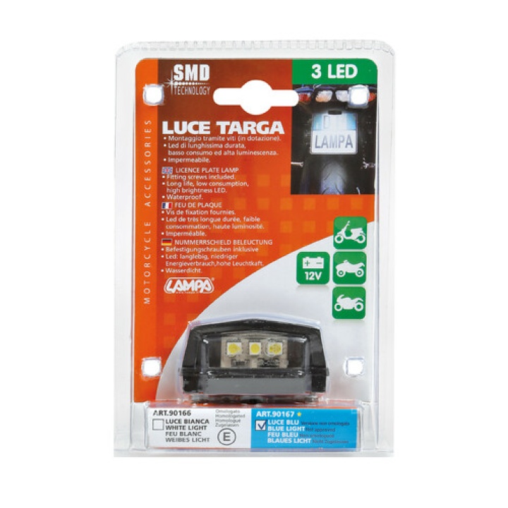 Lampa Numar LED , 3 LEDURI – lumina albastruie, WATERPROOF 3