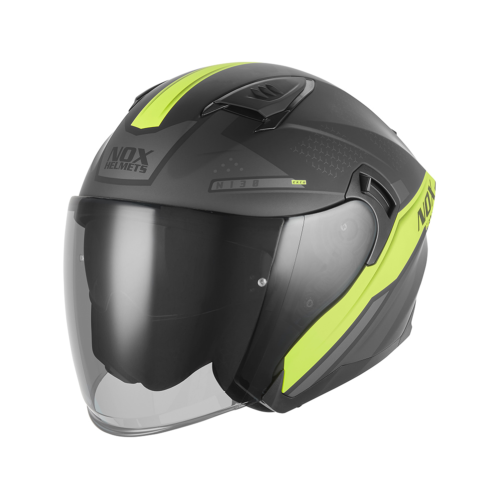 CASQN130EKTONOIRMATJAUNE