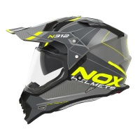 Casca NOX Trail N312 DRONE Nardo Galben Fluo – 2XL 6
