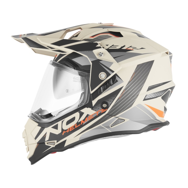 Casca Moto NOX TRAIL N312 TRACK ORANGE SAND MAT Casca Moto NOX TRAIL N312 TRACK ORANGE SAND MAT