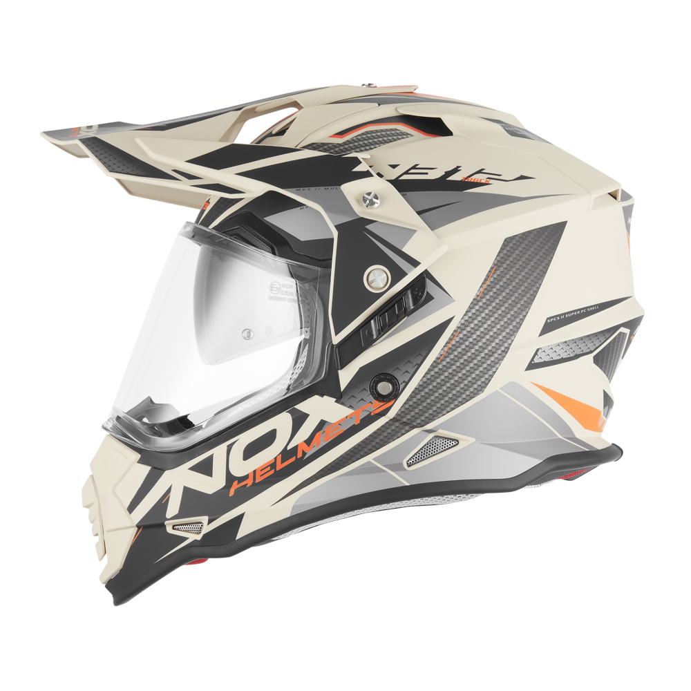 Casca Moto NOX TRAIL N312 TRACK ORANGE SAND MAT Casca Moto NOX TRAIL N312 TRACK ORANGE SAND MAT