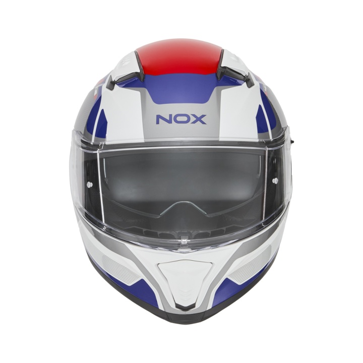 Casca Moto NOX FULL FACE N402 MENTOR Alb/Albastru/Rosu 4 Casca Moto NOX FULL FACE N402 MENTOR Alb/Albastru/Rosu 4
