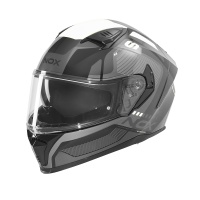 Casca Moto NOX FULL FACE N402 MENTOR Alb Gri Negru Lucios 8