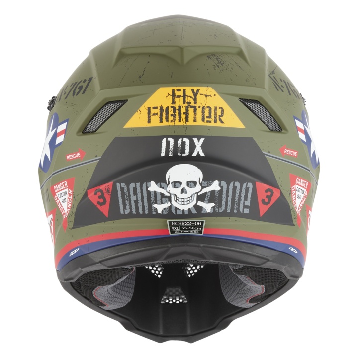 Casca Moto Copii NOX MX N761 FIGHTER MAT KHAKI 3 Casca Moto Copii NOX MX N761 FIGHTER MAT KHAKI 3