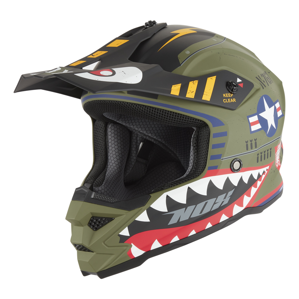 Casca Moto Copii NOX MX N761 FIGHTER MAT KHAKI