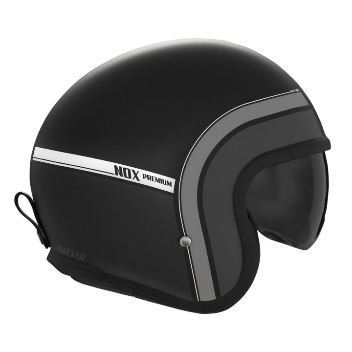 Casca NOX PREMIUM JET NEXT TRAKER Negru Mat Titan – L
