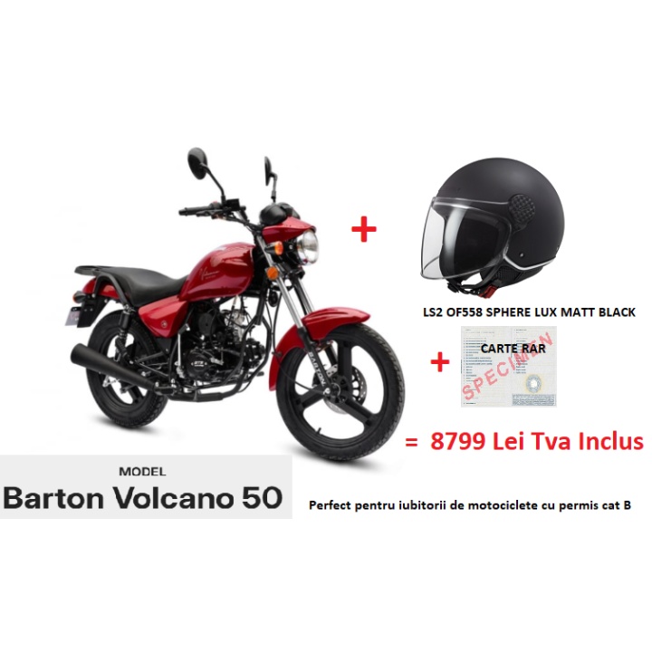 Motocicleta, Moped Barton VOLCANO 50 Permis AM, B Motocicleta, Moped Barton VOLCANO 50 Permis AM, B