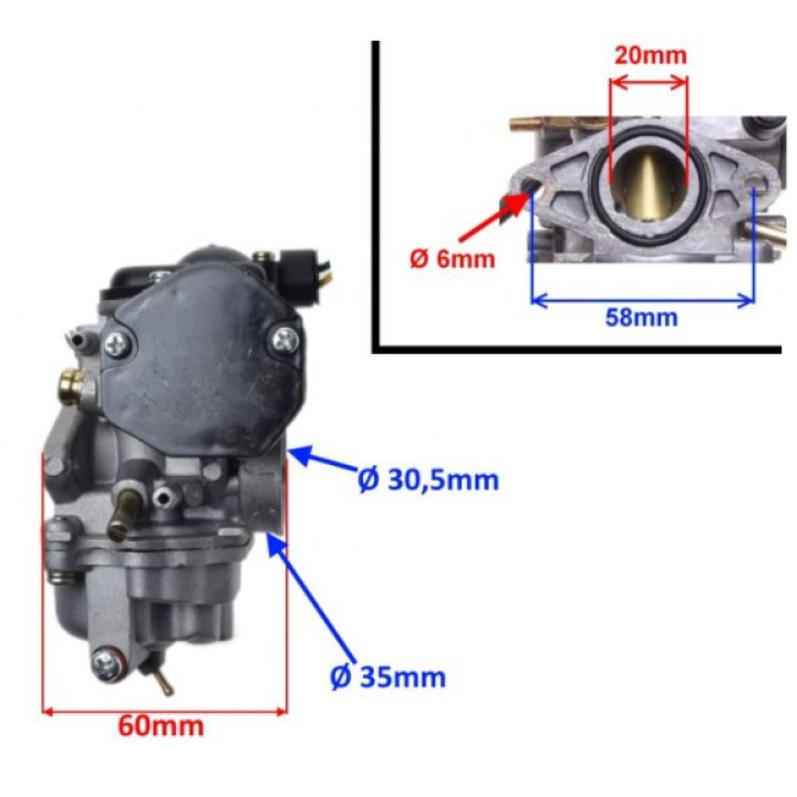 Carburator Suzuki Adress Katana 49cc 2T 2