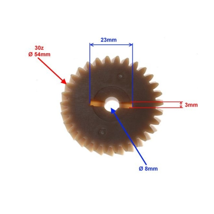 Pinion Pompa Apa Motor Minarelli AM6 49cc 2T 2 Pinion Pompa Apa Motor Minarelli AM6 49cc 2T 2
