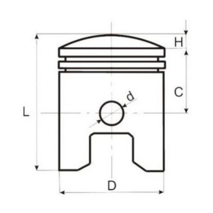 Piston Kymco People 2T 50cc 39mm 2 Piston Kymco People 2T 50cc 39mm 2